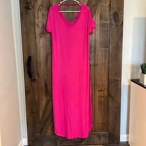 Pink maxi dress